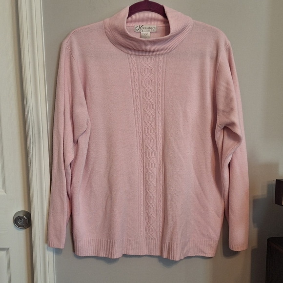 dressbarn Sweaters - Dressbarn Soft Pink Cowl Neck Sweater